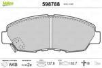 VALEO Fékbetét készlet VALEO 598788 for HONDA (598788)