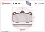 BREMBO Fékbetét készlet BREMBO P 68 051 for RENAULT (P 68 051)