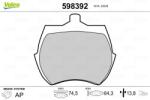VALEO Fékbetét készlet VALEO 598392 for ROVER, VAUXHALL, AUSTIN, INNOCENTI, … (598392)