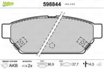 VALEO Fékbetét készlet VALEO 598844 for MITSUBISHI, PROTON (598844)