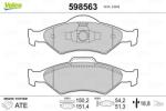 VALEO Fékbetét készlet VALEO 598563 for FORD, MAZDA (598563)