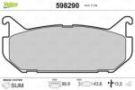 VALEO fékbetétkészlet, tárcsafék VALEO 598290 for MAZDA, FORD, FORD ASIA & OCEANIA (598290)