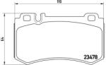 BREMBO Fékbetét készlet BREMBO P 50 061 for MERCEDES-BENZ (P 50 061)