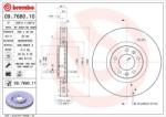 BREMBO féktárcsa BREMBO 09.7680. 10 for PEUGEOT (09.7680.10)