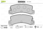 VALEO Fékbetét készlet VALEO 598984 for TOYOTA, CHEVROLET (598984)