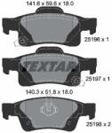 TEXTAR fékbetétkészlet, tárcsafék TEXTAR 2519601 for JEEP, DODGE (2519601)