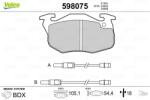 VALEO Fékbetét készlet VALEO 598075 for CITROËN, PEUGEOT (598075)