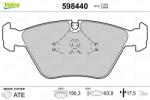VALEO Fékbetét készlet VALEO 598440 for JAGUAR, DAIMLER (598440)