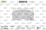 VALEO Fékbetét készlet VALEO 598919 for CADILLAC, SUBARU, HONDA, MITSUBISHI, … (598919)