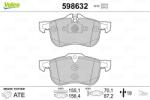VALEO Fékbetét készlet VALEO 598632 for MG, ROVER, ROEWE (598632)