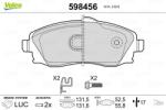 VALEO Fékbetét készlet VALEO 598456 for OPEL, VAUXHALL (598456)