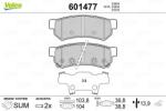 VALEO Fékbetét készlet VALEO 601477 for CHEVROLET (601477)
