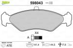 VALEO Fékbetét készlet VALEO 598043 for FORD (598043)