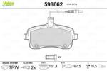 VALEO Fékbetét készlet VALEO 598662 for PEUGEOT (598662)