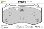 VALEO Fékbetét készlet VALEO 598995 for MERCEDES-BENZ, BRABUS (598995)