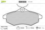 VALEO Fékbetét készlet VALEO 598500 for CITROËN (598500)