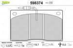 VALEO Fékbetét készlet VALEO 598374 for RENAULT (598374)