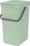 Brabantia Coș cu sistem de separare a deșeurilor Sort & Go 16 l verde de jad (211867) Cos de gunoi