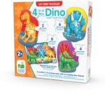 The Learning Journey Set Primele Mele 4 Puzzle-Uri Dinozauri (TLJ629277) - drool Puzzle
