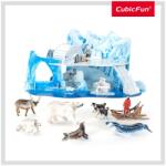 CubicFun - Puzzle 3D si Brosura-Lumea De Gheata 73 Piese (CUDS0983h) Puzzle