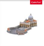 CubicFun - Puzzle 3D si brosura bazilica Sfantul Petru 101 piese (CUDS0997h) - drool Puzzle