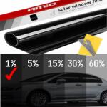 AMIO Folie fumurie pentru geamuri Mega Dark Black 0.75 x 3m (1%) (AVX-AM02937)
