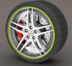 AVEX Set protectie jante, calitate Premium, 4 inele din plastic, culoare VERDE (AVX-T2394-5)