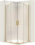 Rea Cabina de dus patrata Rea Montana Double cu usi culisante 90x90 auriu periat (REA-K6636)