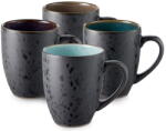 Bitz Căni negre/albastru-închis 4 buc. din ceramică 300 ml Gastro Black/Mix - Bitz