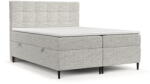 Maison de Reve Pat boxspring gri deschis cu spațiu de depozitare 140x200 cm Urbaneo - Maison de Rêve