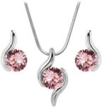 Levien Nyaklánc és fülbevaló szett Chaton Wave Light Rose