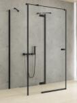 NEW TRENDY Reflexa Black cabină de duș 100x100 cm pătrat negru mat/sticlă transparentă EXK-5027 (EXK5027)