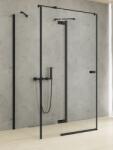 NEW TRENDY Reflexa Black cabină de duș 110x90 cm dreptunghiular negru mat/sticlă transparentă EXK-5017 (EXK5017)