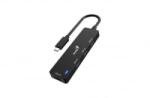 Genius UH-400 4-portos USB 3.0 Hub fekete (31240002400)
