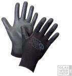  Poliuretán bevonatú, fekete tenyérmártott védőkesztyű XXL/11 méret (10db/csomag)