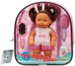 Dollz'n More Papusa Nil cu par brunet, Dollz n More, cu rucsac si accesorii, 23 cm Papusa