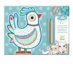 DJECO Colorat pentru cei mici cu surpriza - Prieteni din padure (DJ00063) Carte de colorat