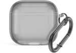  Carcasa cu carabiniera Transparent Case compatibila cu Apple AirPods 4 Grey (5907769365775)