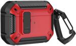  Carcasa cu carabiniera Armor Case compatibila cu Apple AirPods 4 Red (5907769366017)