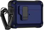  Carcasa cu carabiniera Pro Armor Case compatibila cu Apple AirPods 4 Blue (5907769365935)