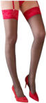 Cottelli Collection - ciorapi dantela roșie (negru) - 6 (25403551651)