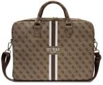 GUESS 4G Printed Stripes táska 16"-os laptophoz - barna - studioeszkozok