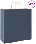 vidaXL 250 db kék papírzacskók fogantyúkkal 45x17x48 cm (4101709)