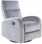 SIGNAL MEBLE Olimp Velvet Kényelmi Szürke Bársony Hintaszék Pihenőfotel (OLIMPVSZ)