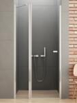 NEW TRENDY New Soleo zuhanyajtók 110 cm dönthető króm fényes/átlátszó üveg D-0157A (D0157A)