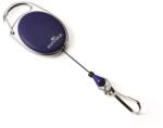 Durable Névjegykártyatartó kihúzható karabineres, Durable with Snap Hook sötétkék (832707) - tonerpiac