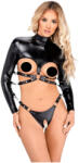 Bad Kitty - set bondage cu sâni liberi (negru) - L