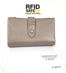 Angela Moretti RFID védett, közepes, kivehető pénztartós, ezüst márvány mintás női bőr pénztárca 3998-1806