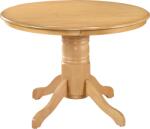 TEMPO KONDELA Étkezőasztal, kerek, világos tölgy, átmérő 106 cm, TABLOS