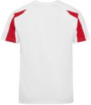 Just Cool Gyerek sportpóló Contrast Cool T - Fehér / piros | 7-8 éves (JC003J-1000077922)